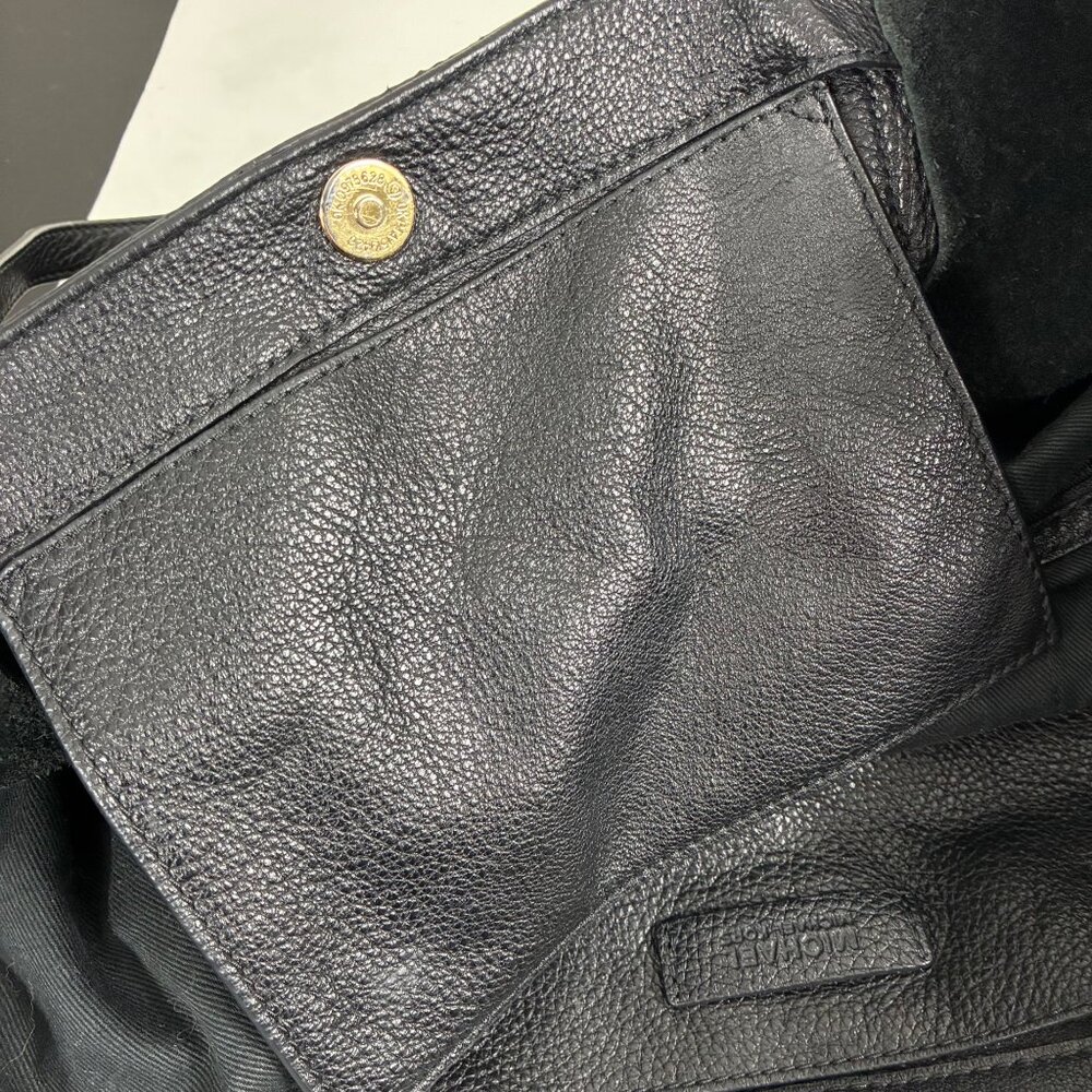 Michael Kors Ashbury Black Pebbled Leather Tote Bag Minimalist - Picture 9 of 10